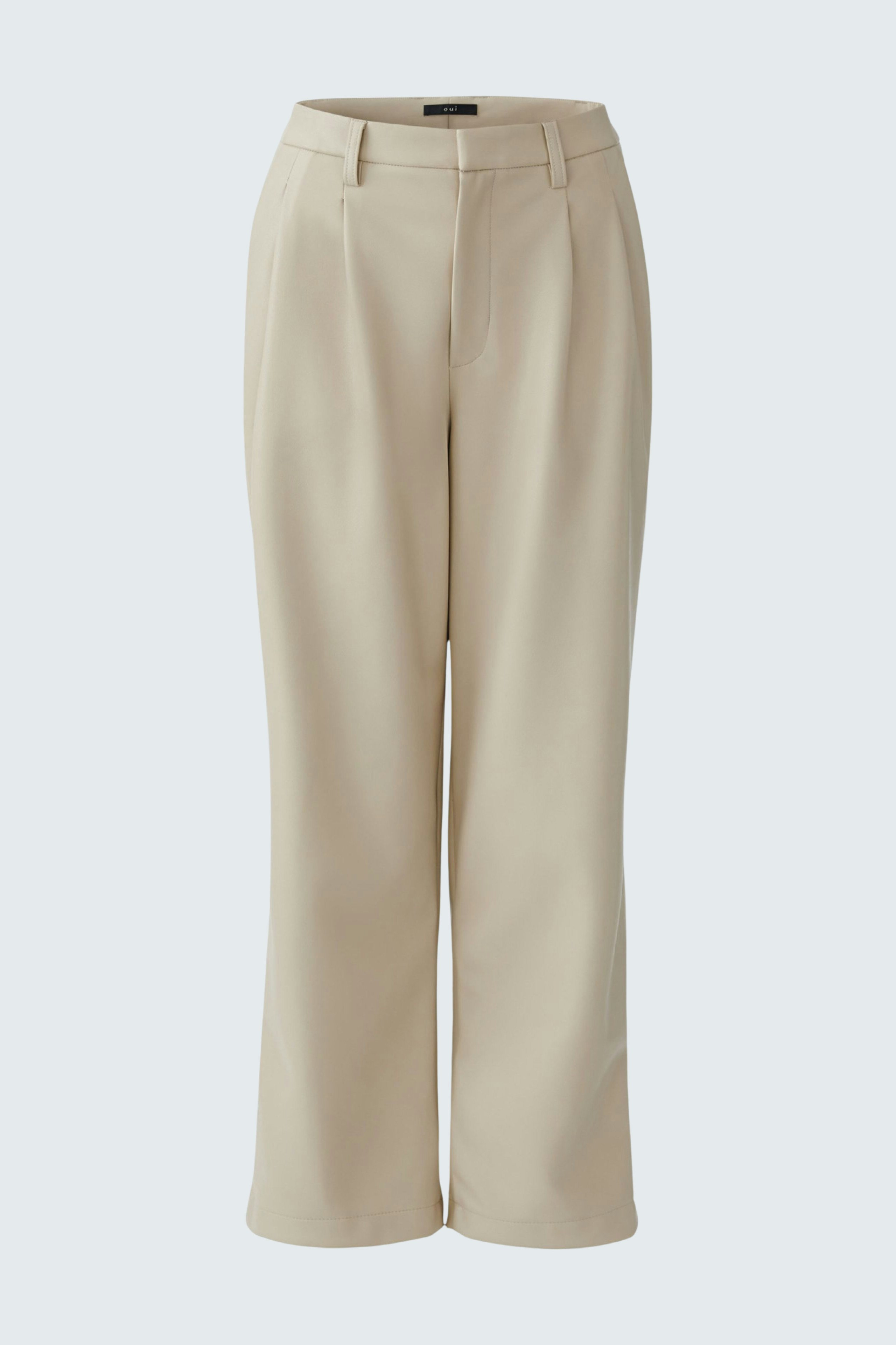 Bild 5 von Pleated trousers - light stone in light stone | Oui