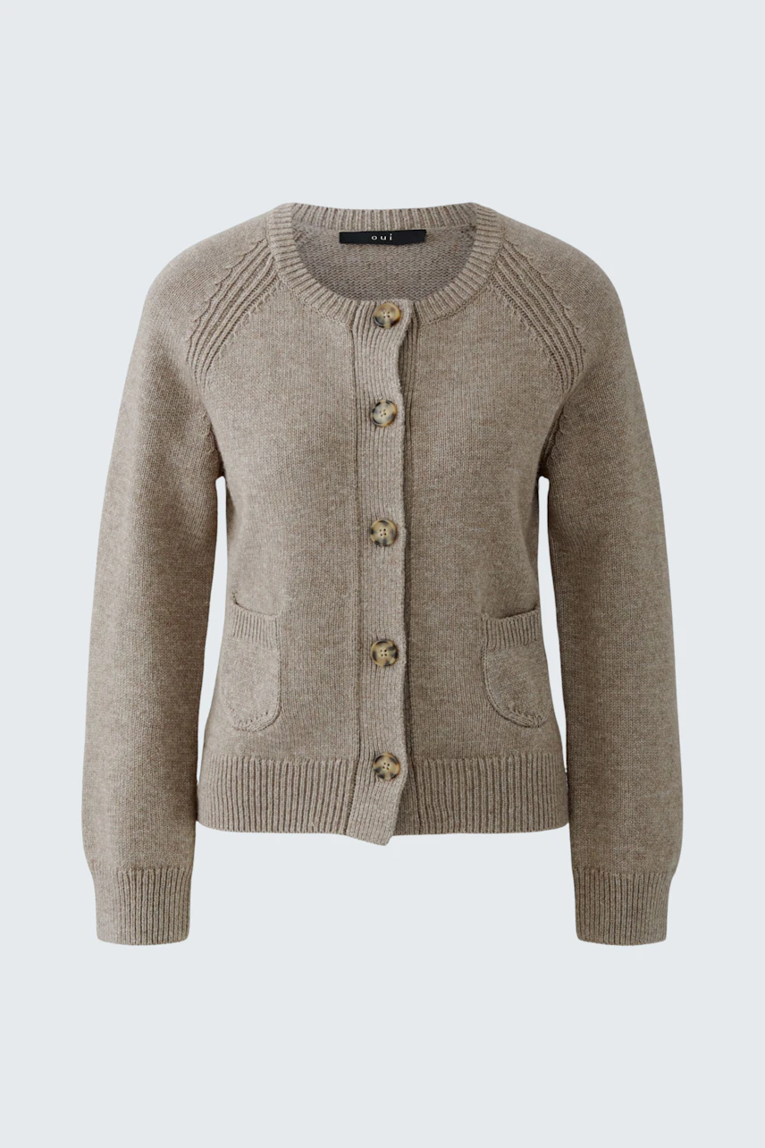 Bild 6 von Cardigan - smokey taupe in smokey taupe | Oui