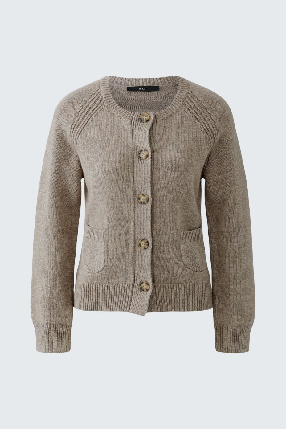 Strickjacke - smokey taupe