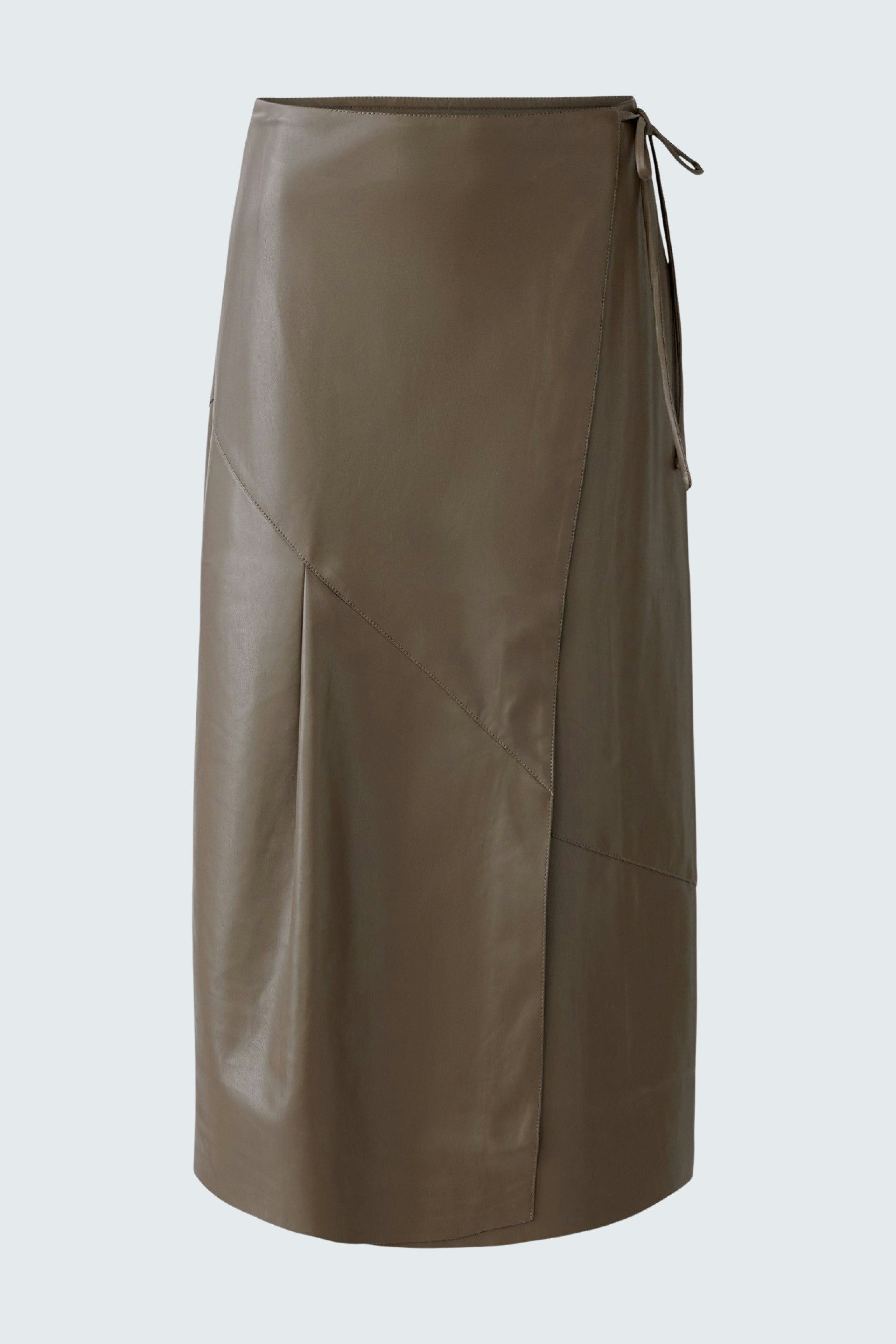 Bild 6 von Wrap skirt - taupe in taupe | Oui
