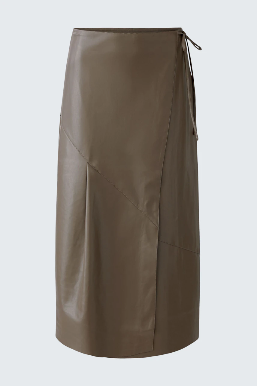 Bild 6 von Wrap skirt - taupe in taupe | Oui