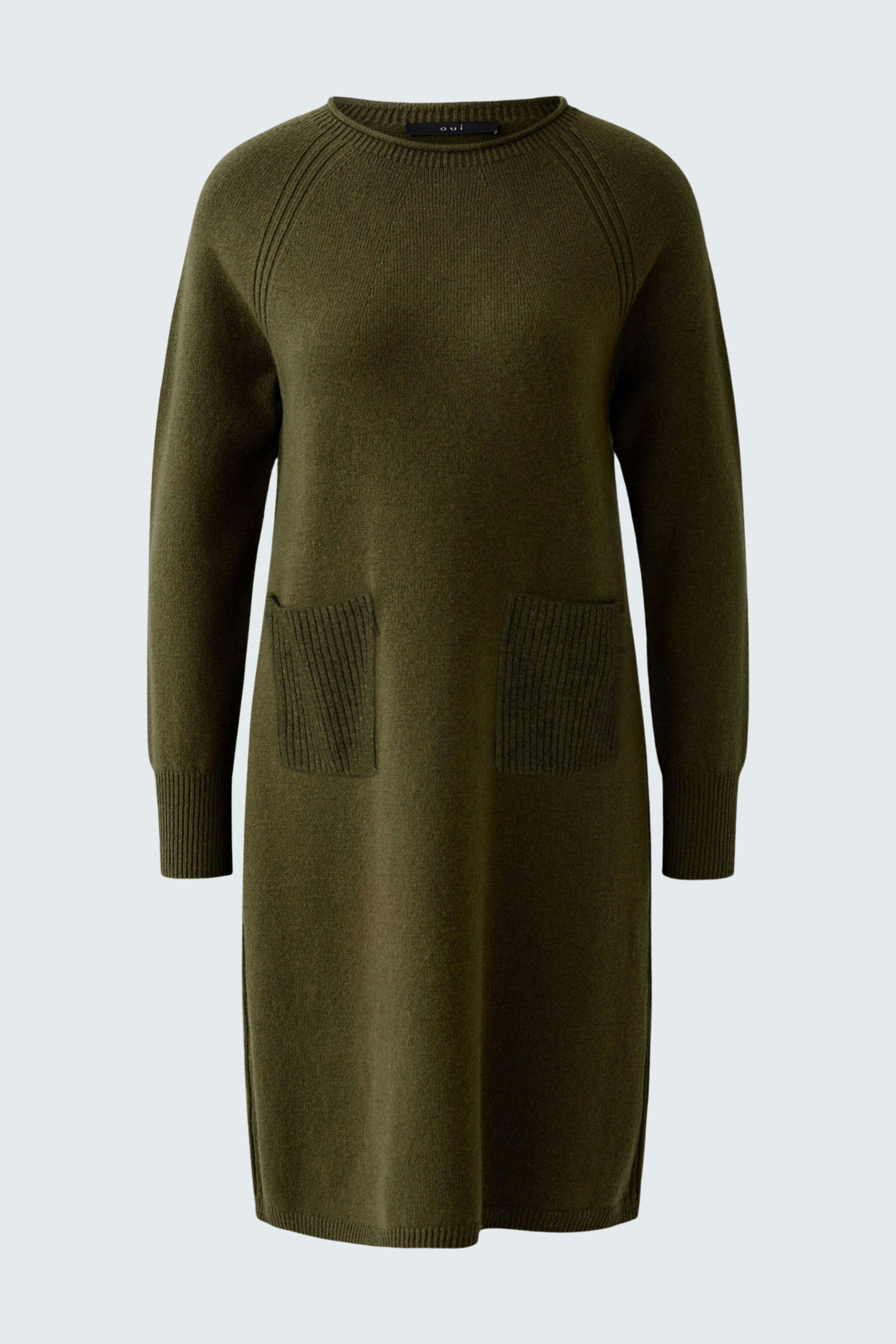Bild 5 von Knitted Dress - khaki in khaki | Oui
