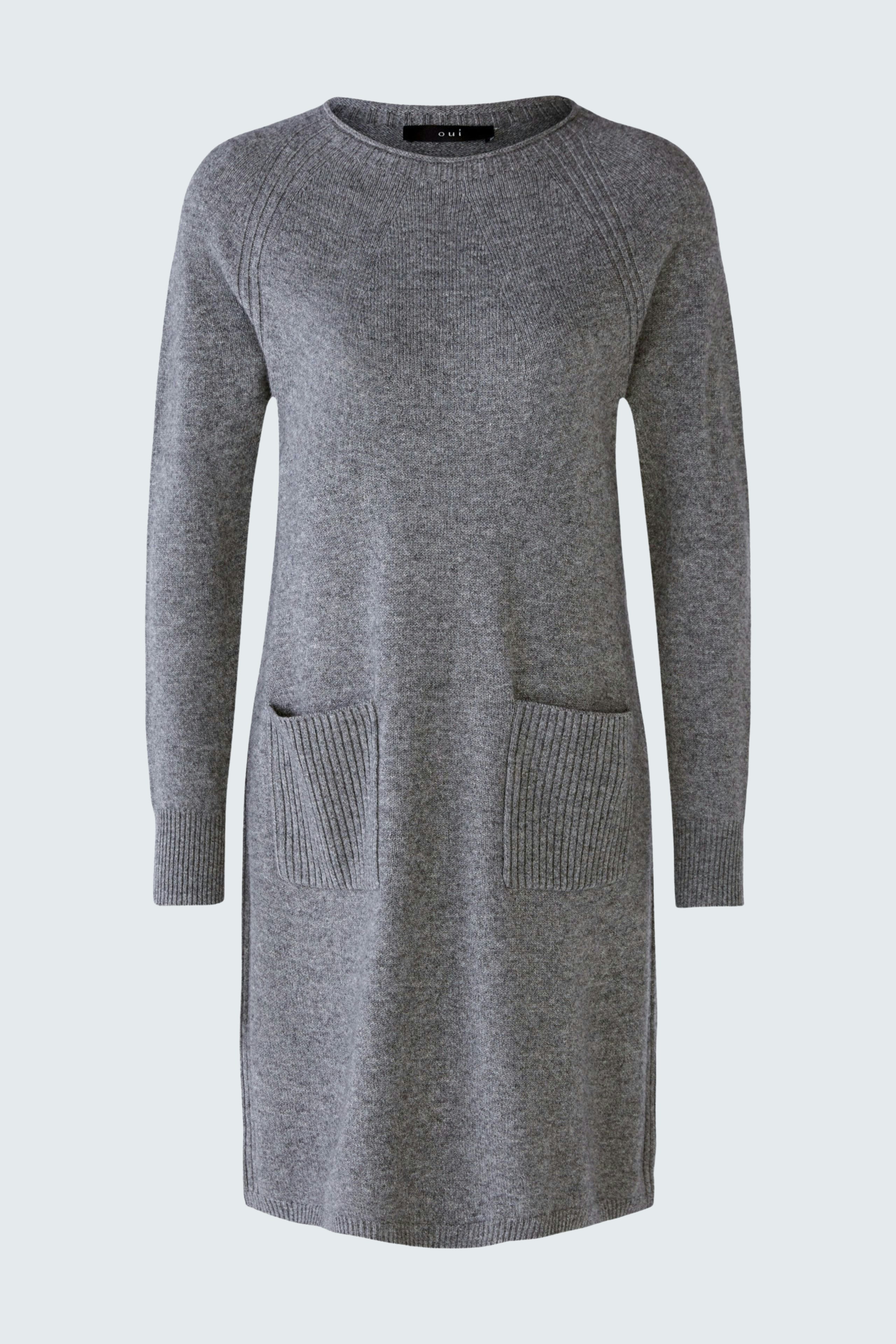 Bild 6 von Knitted Dress - grey in grey | Oui
