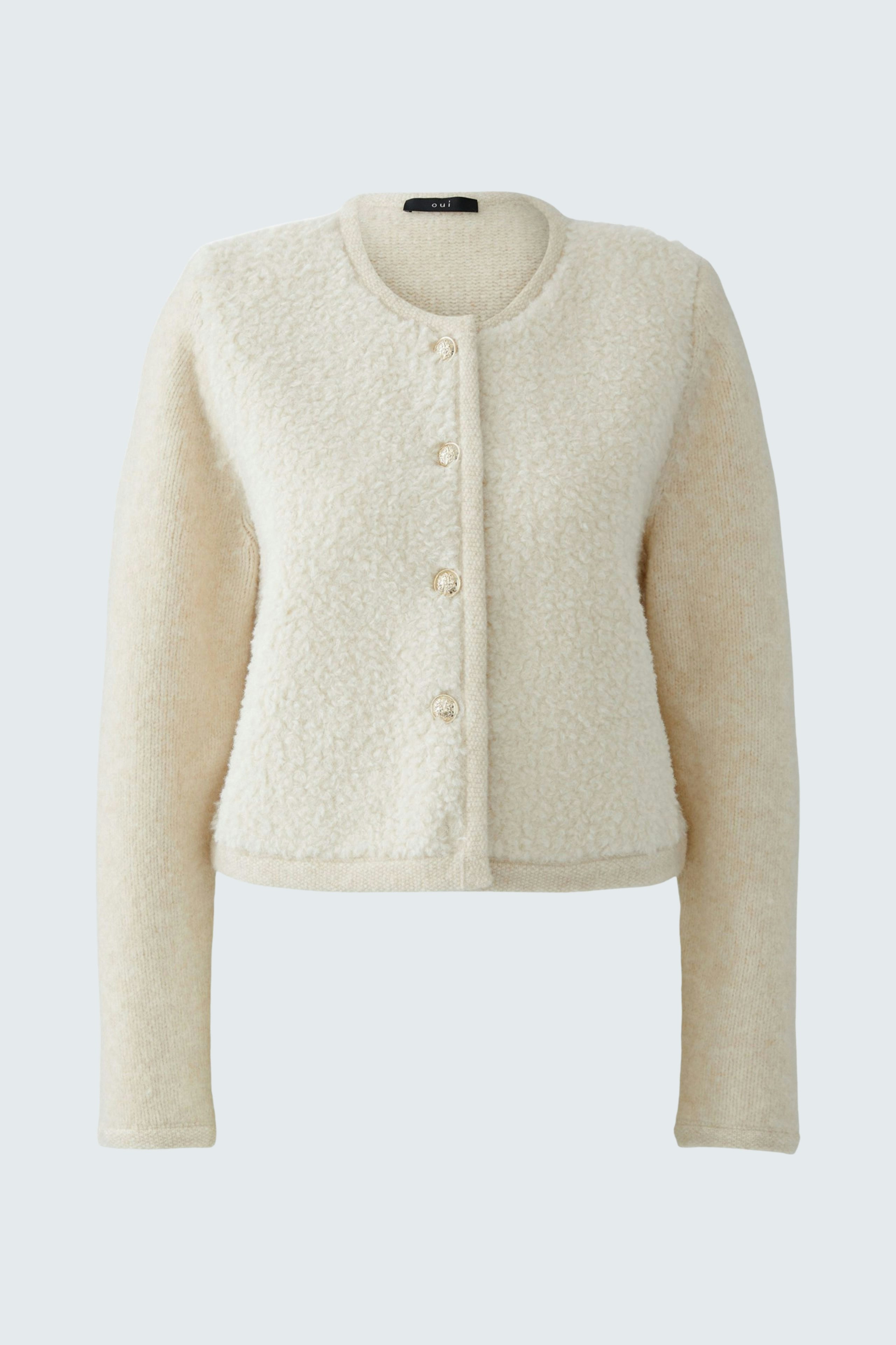 Cardigan - offwhite mel