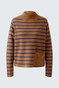 Pullover - dark camel blue