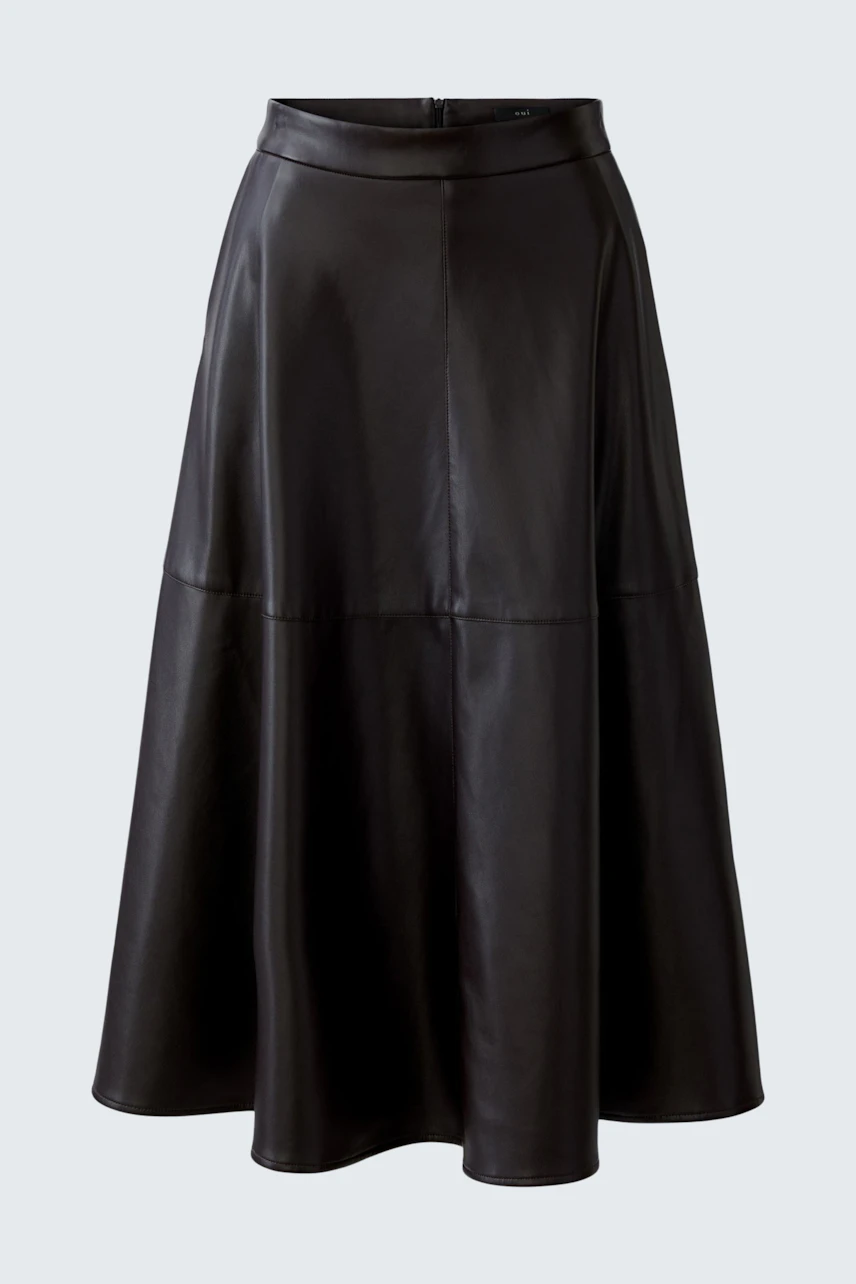 Bild 6 von A-line skirt - dark brown in dark brown | Oui