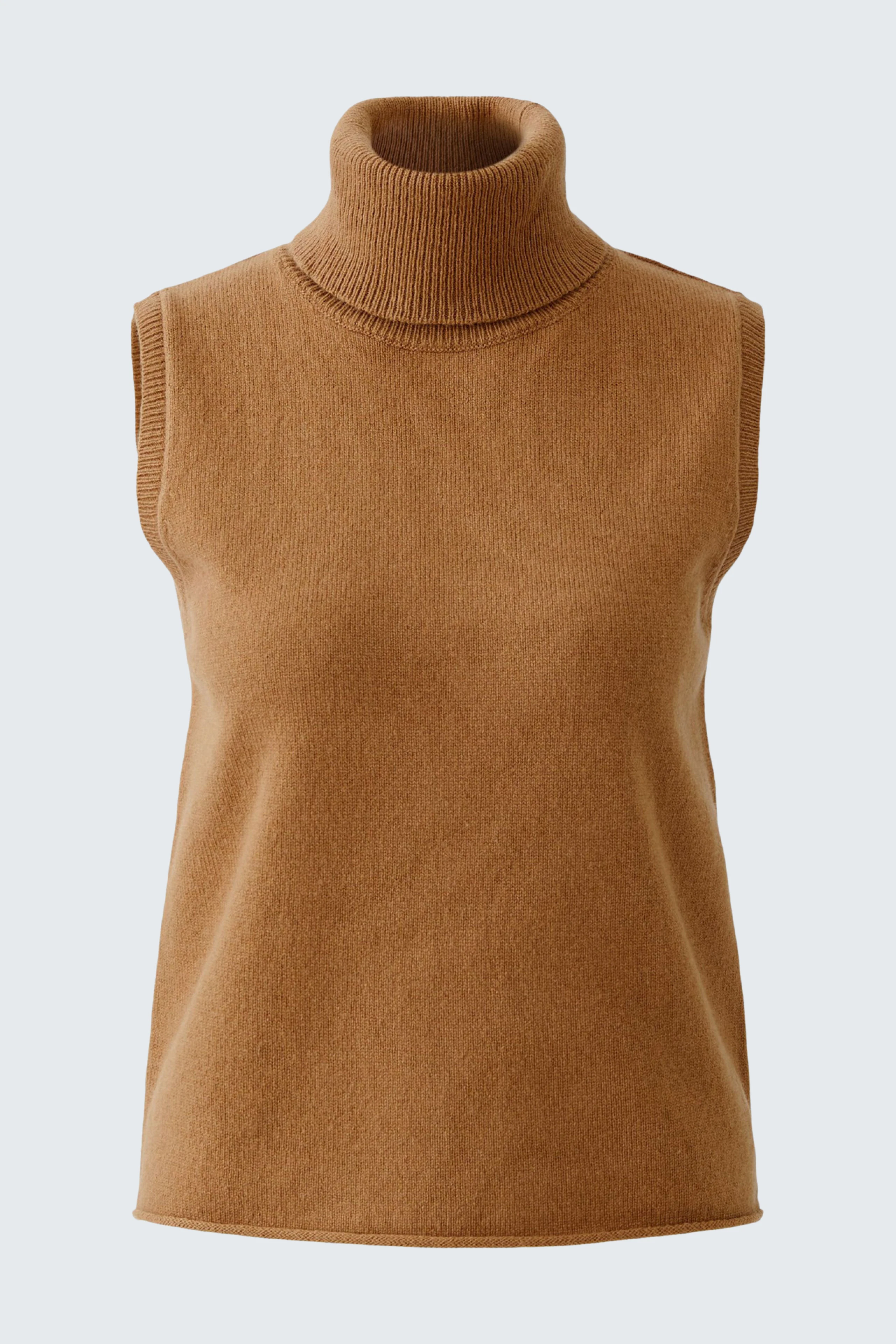 Knitted top - camel