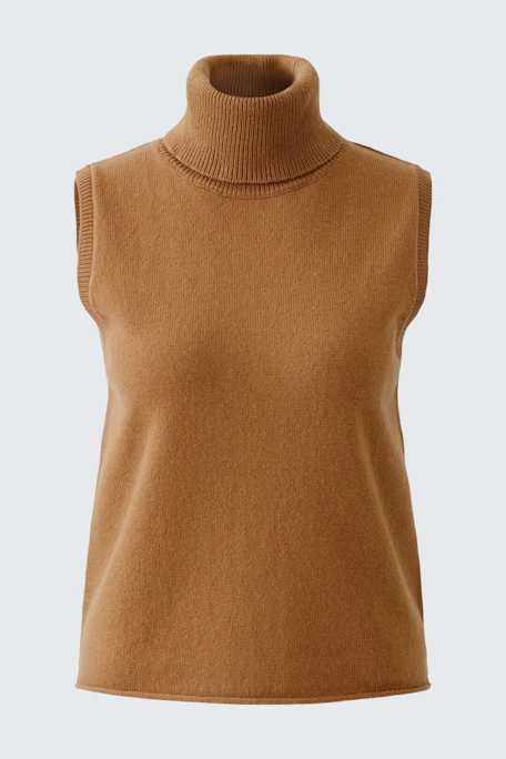 Knitted top - camel