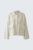 Strickjacke - offwhite mel