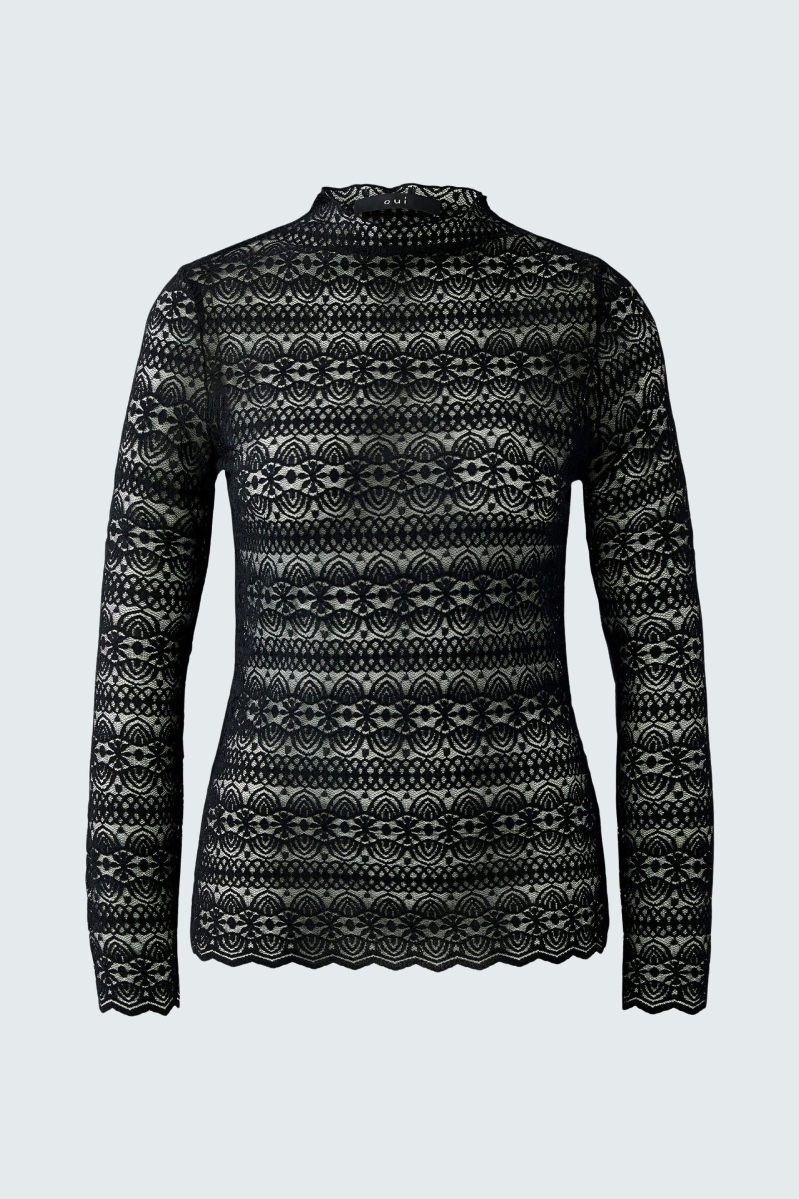 Bild 6 von Long-sleeved shirt - black in black | Oui