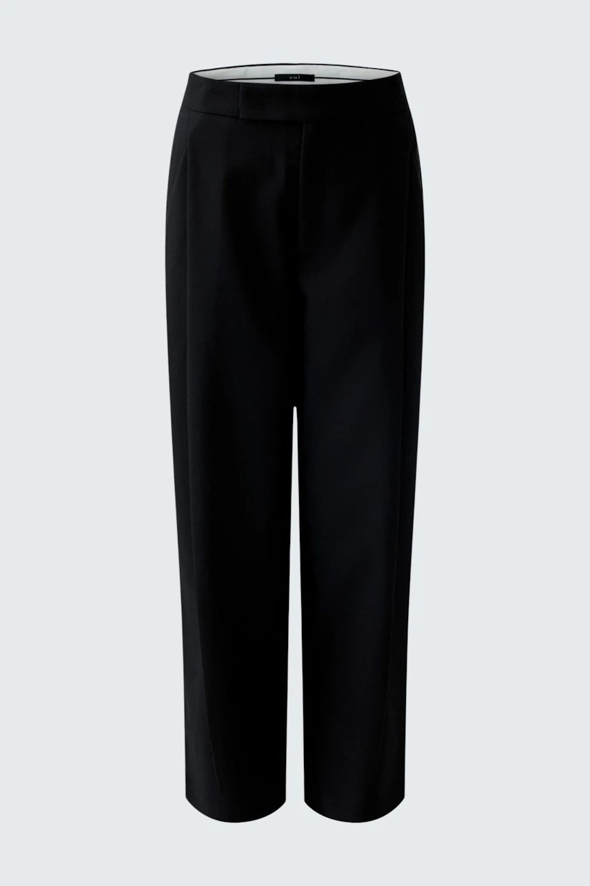 Bild 7 von Pleat-front trousers - black in black | Oui