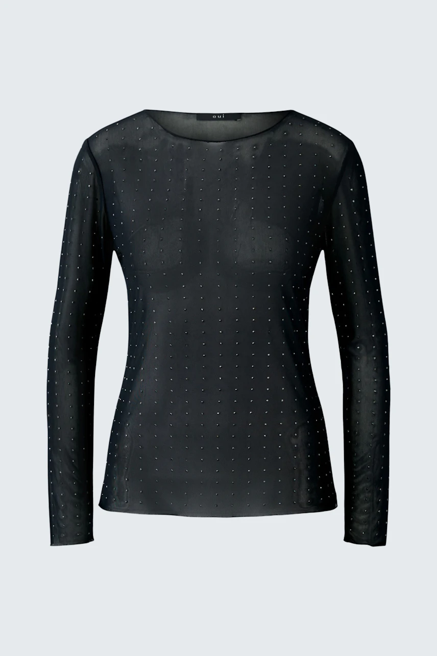 Bild 7 von Long-sleeve shirt - black in black | Oui