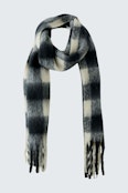 Schal - white black