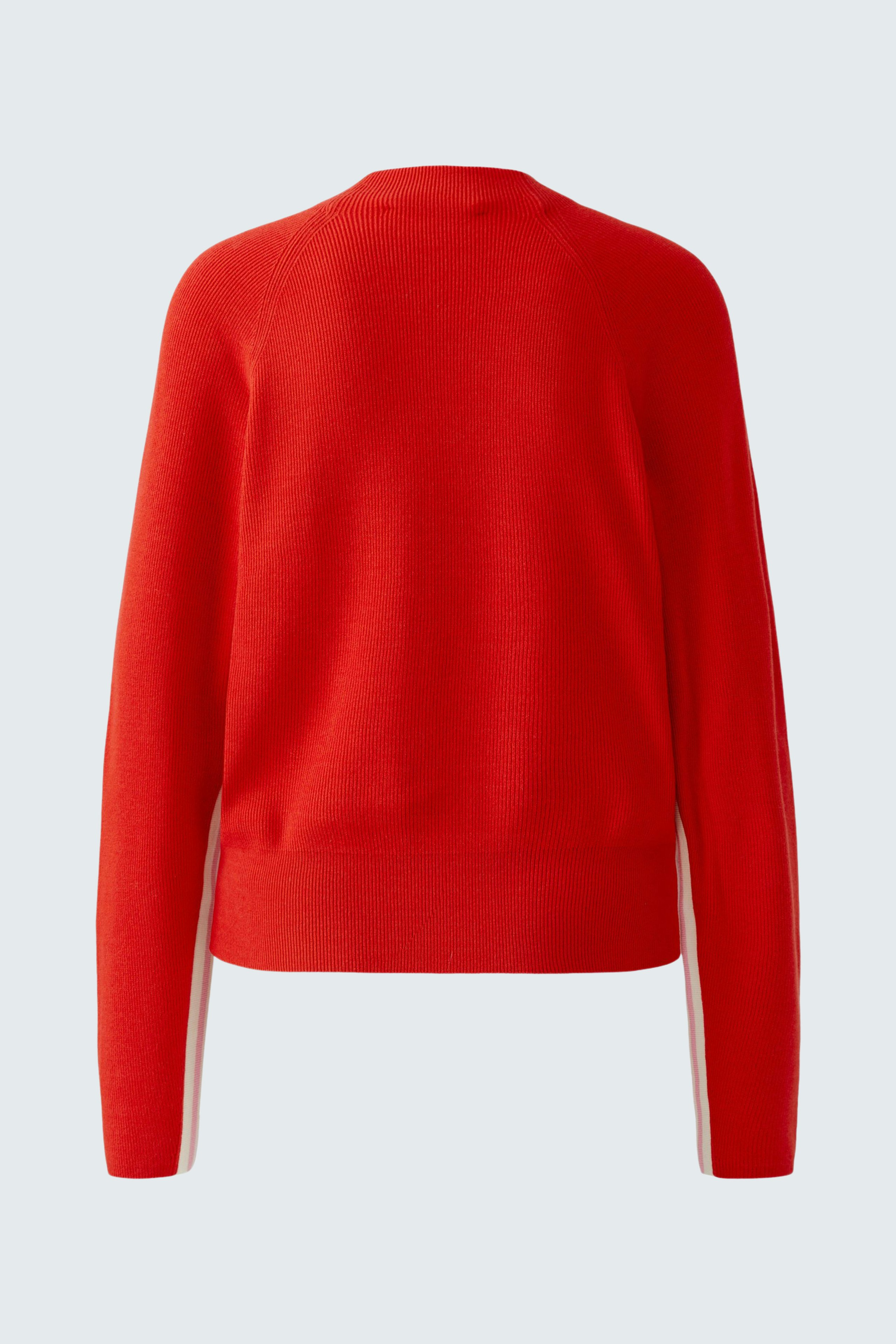 Casual women's pullover: A vibrant red pullover with a simple design, perfect for everyday wear.