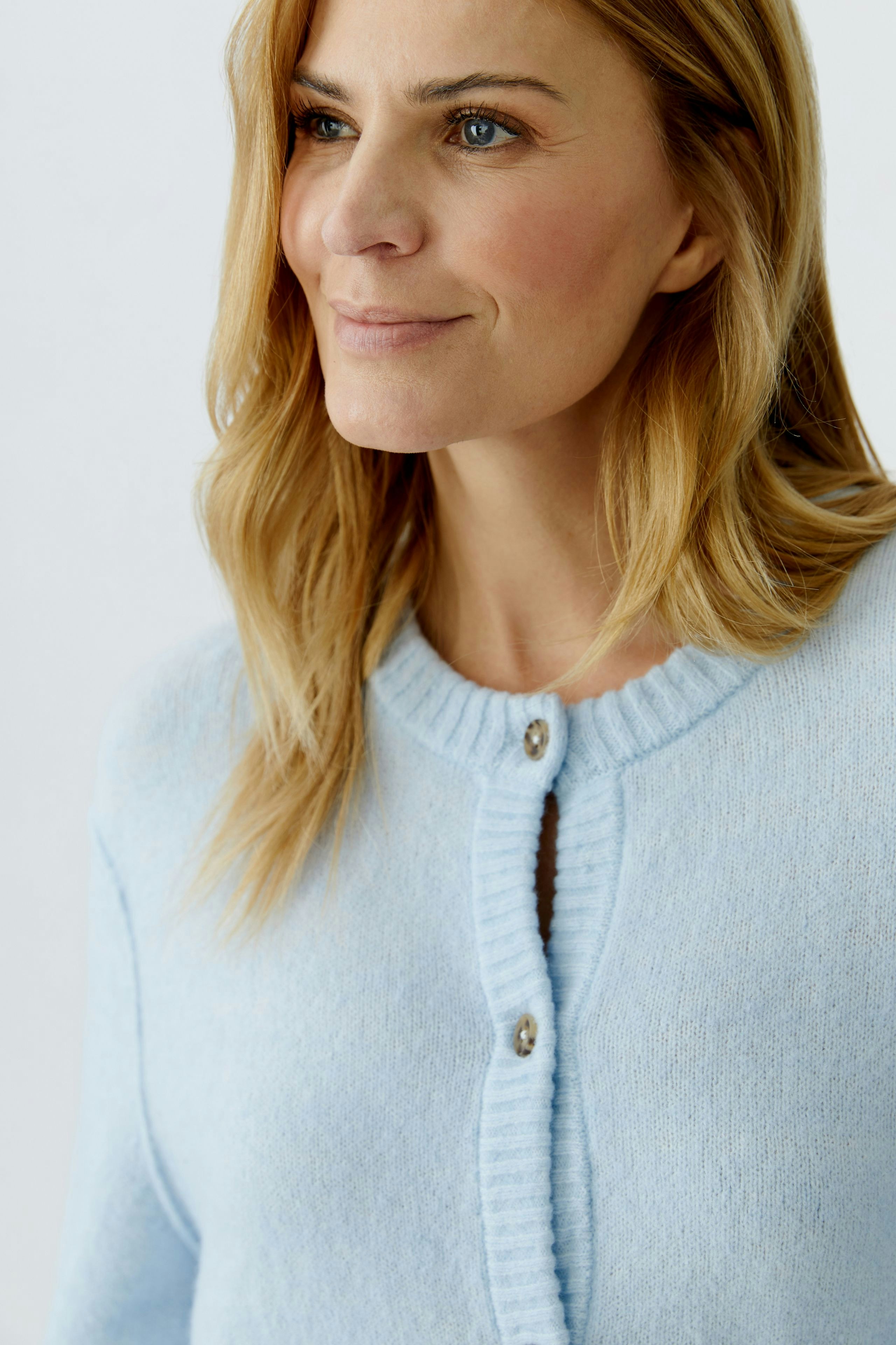 ILAYA Knit jacket - light blue