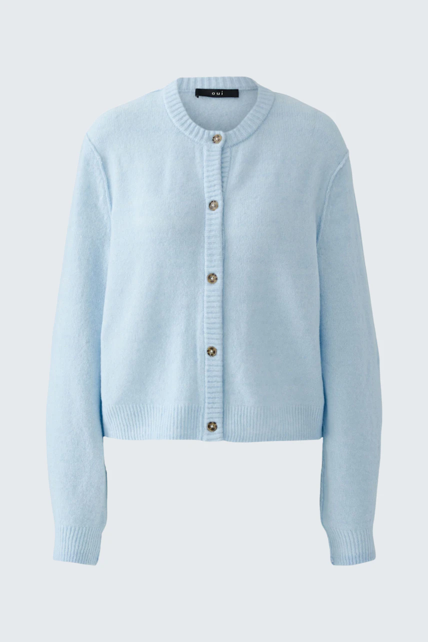 Bild 7 von ILAYA Knit jacket - light blue in light blue | Oui