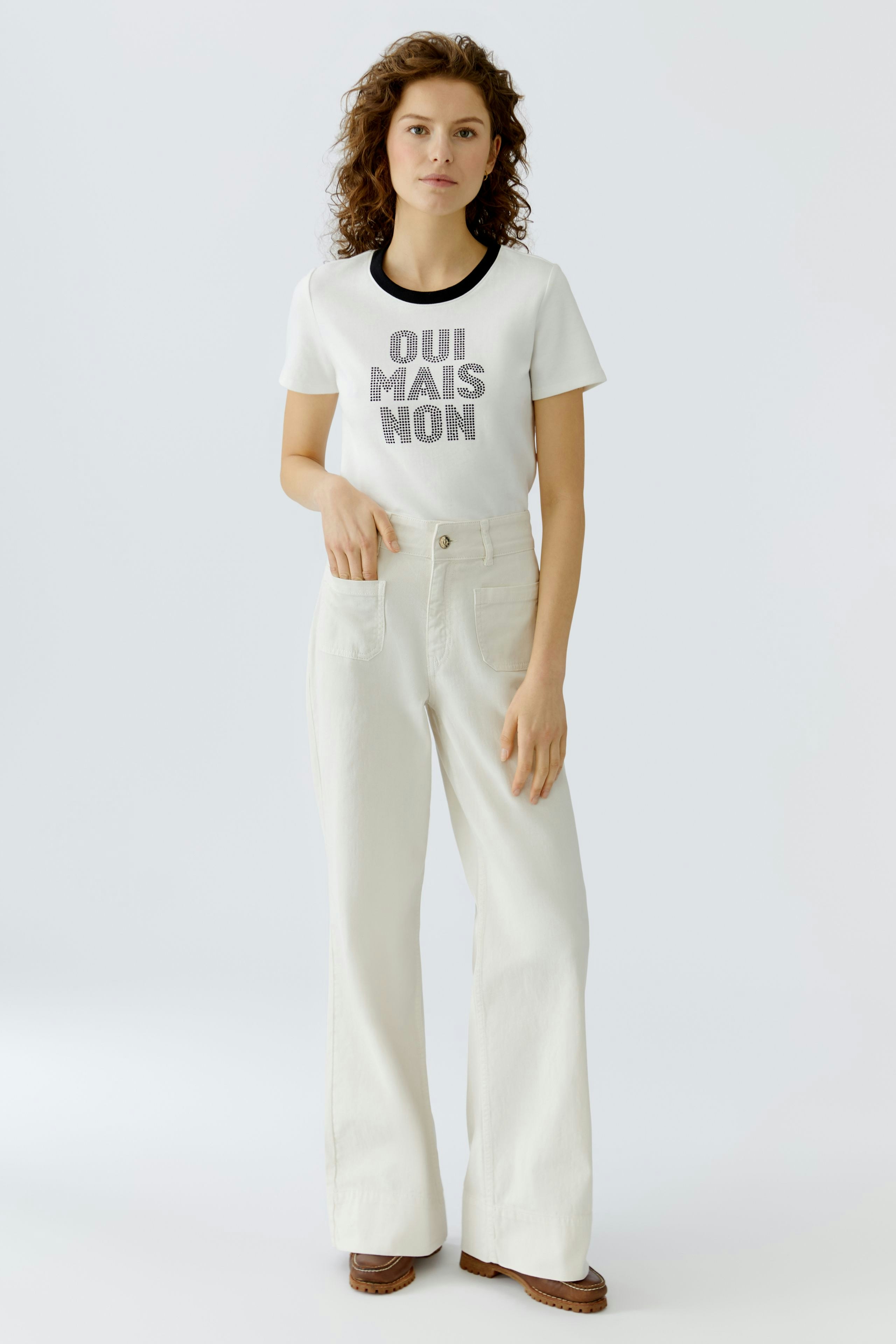 Bild 2 von T-Shirt - white black in white black | Oui