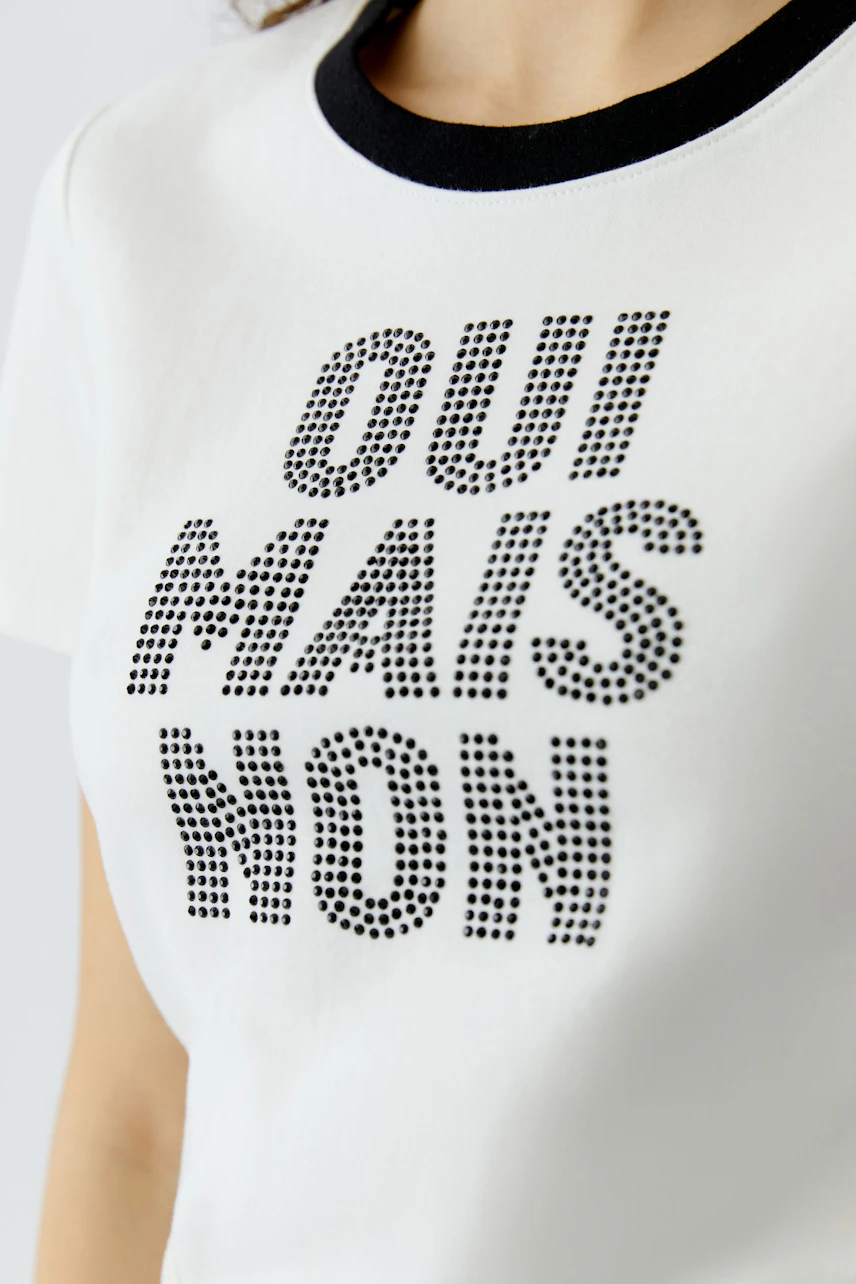 Bild 4 von T-shirt - white black in white black | Oui