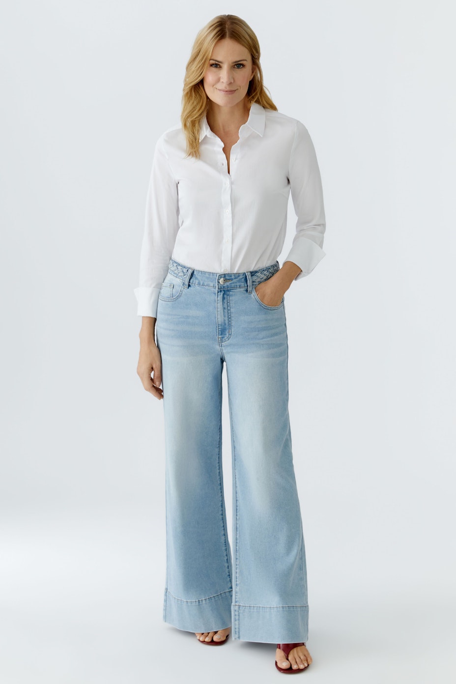 Jeans WIDE LEG - blue denim