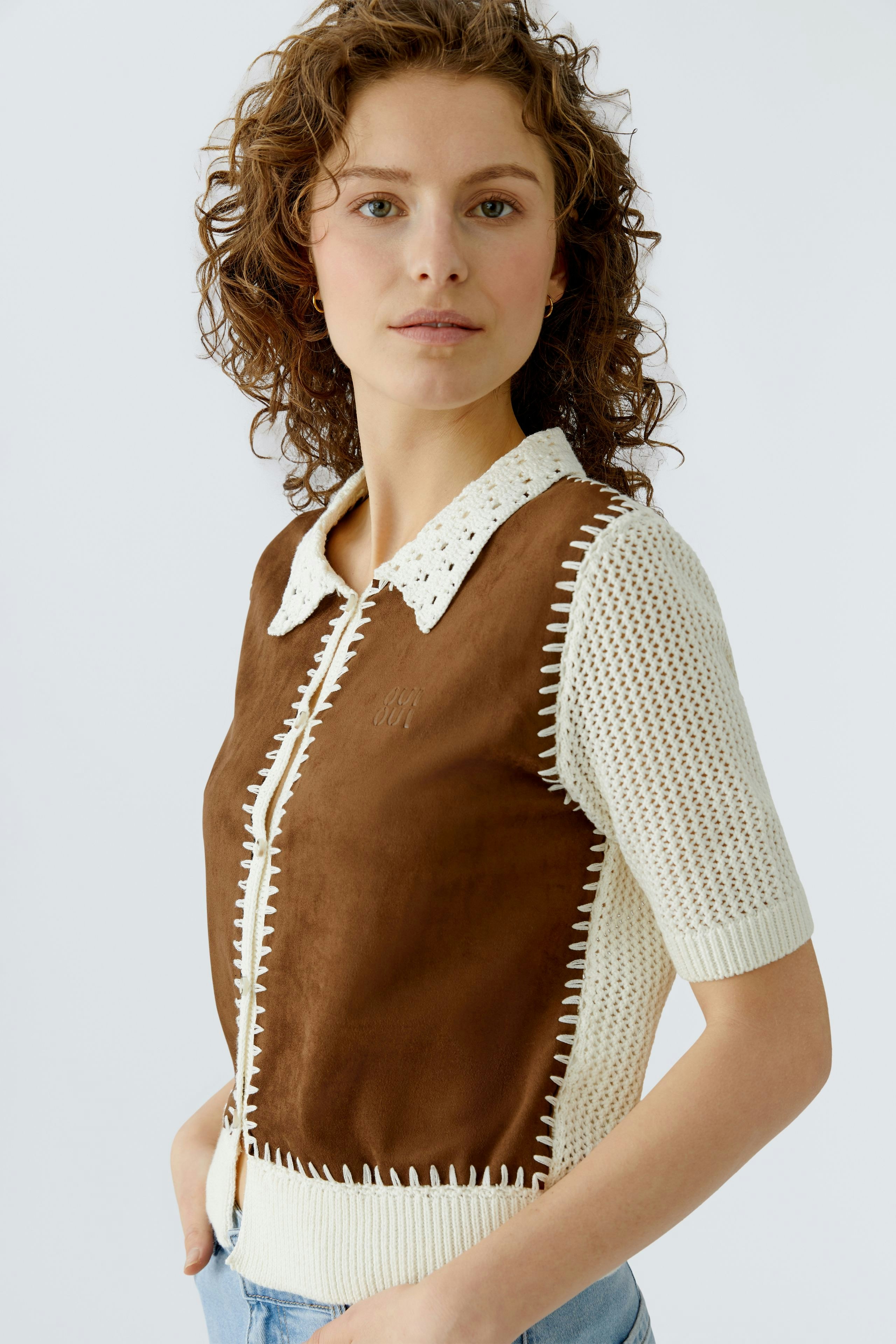 Bild 1 von Strickjacke - white brown in white brown | Oui
