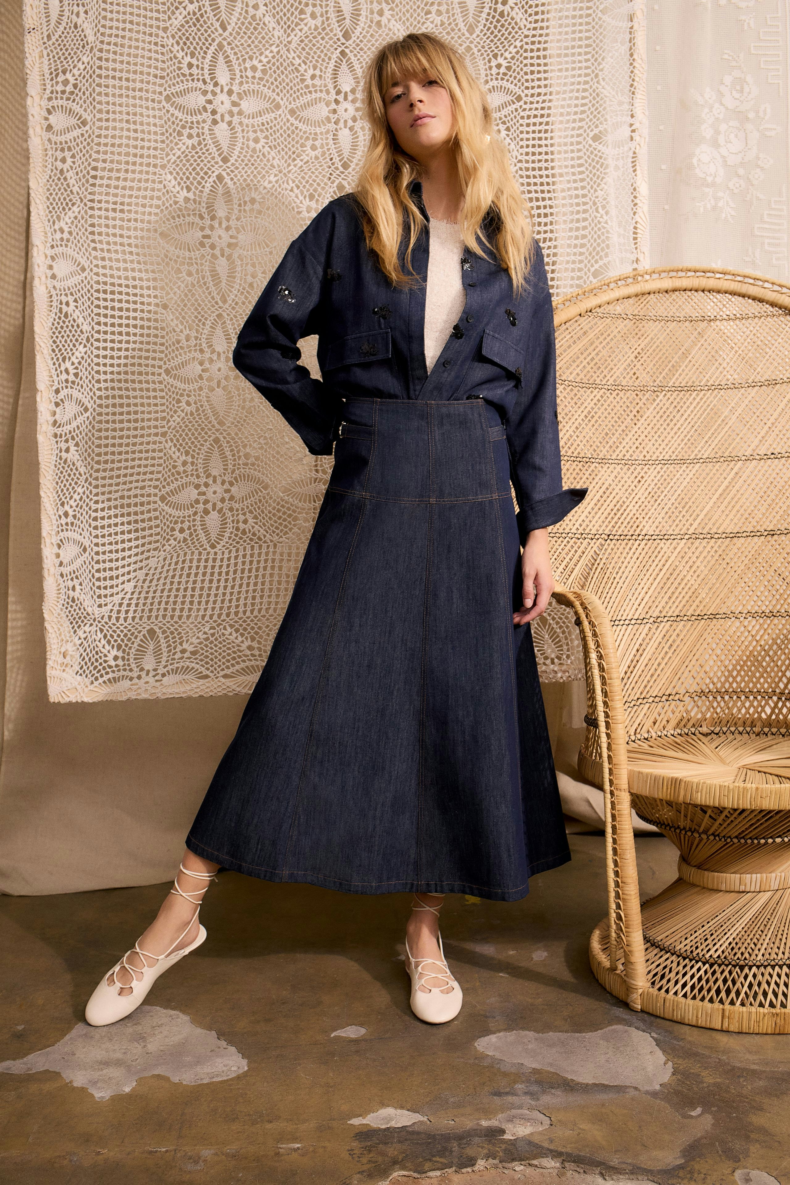 Bild 5 von A-Linien-Rock - raw denim in raw denim | Oui