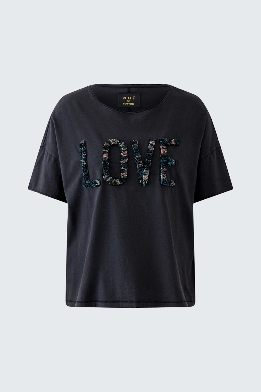 Bild 6 von T-shirt - washed out black in washed out black | Oui