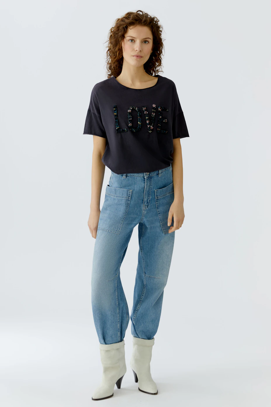 T-shirt - washed out black
