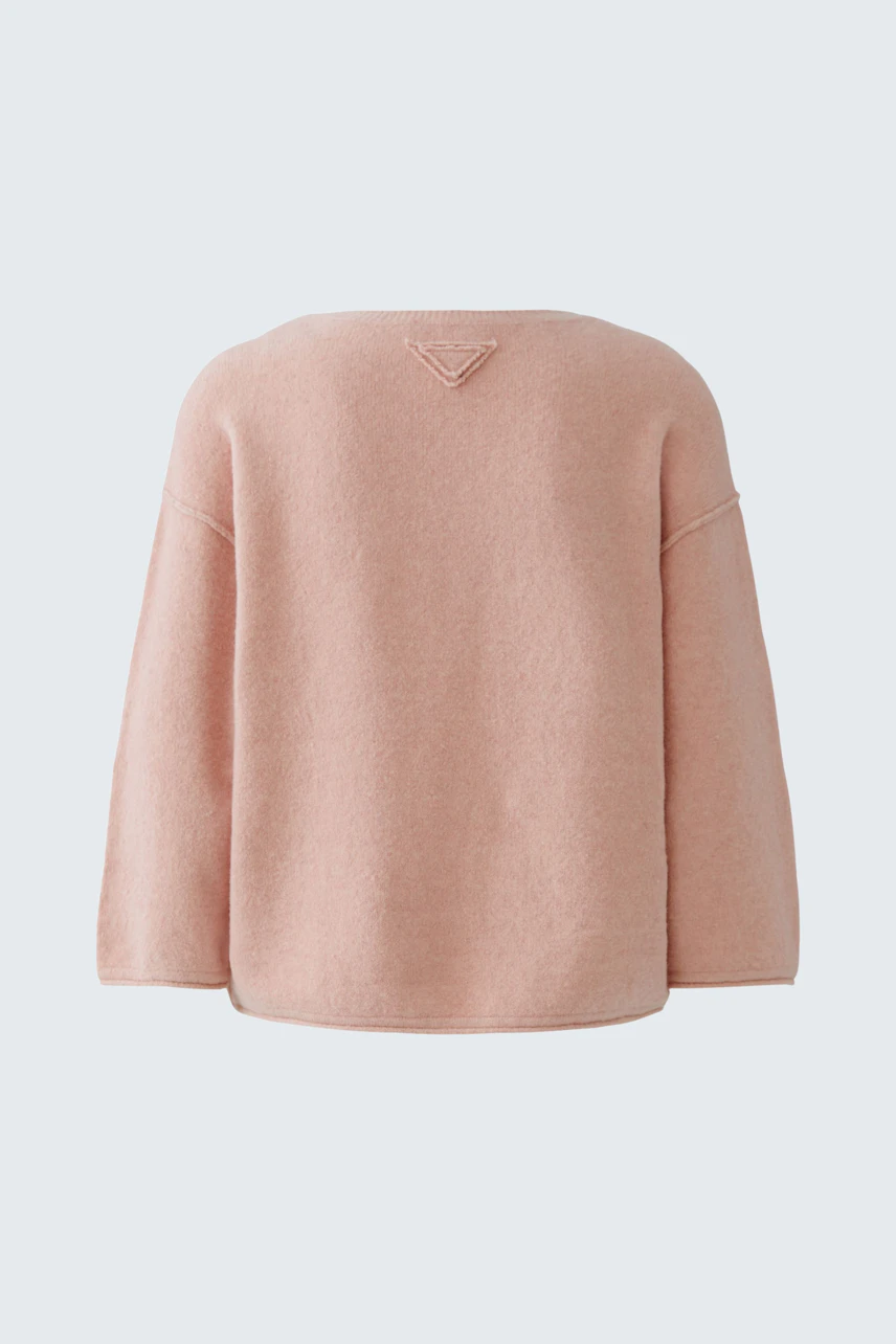 Lässiger Damen-Pullover in Rosa, ohne Model. Weicher Stoff, ideal für gemütliche Tage.