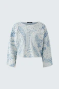 Pullover - lightblue white