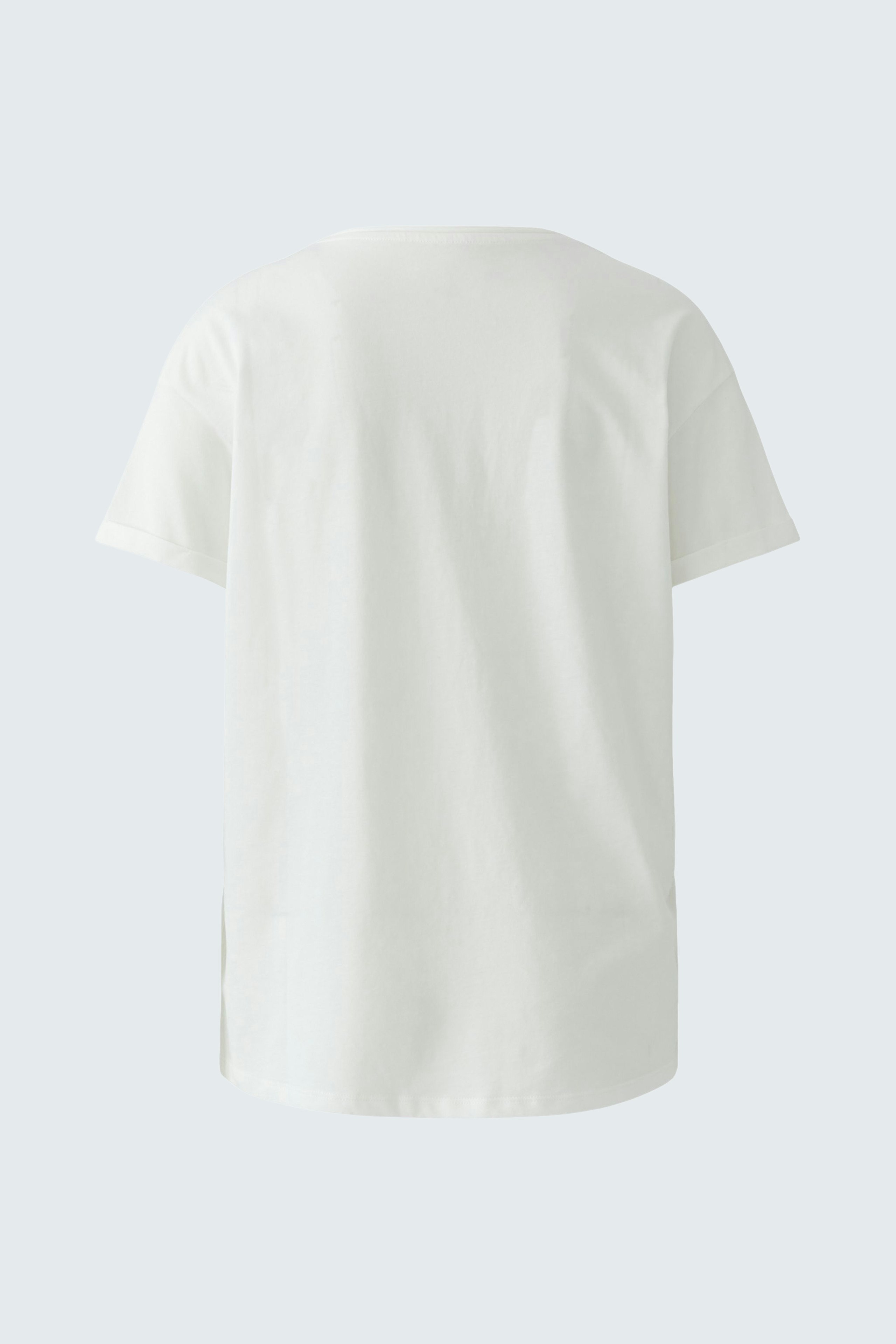 Bequemes Damen-T-Shirt in Weiß, lässiger Schnitt, ideal für den Alltag.