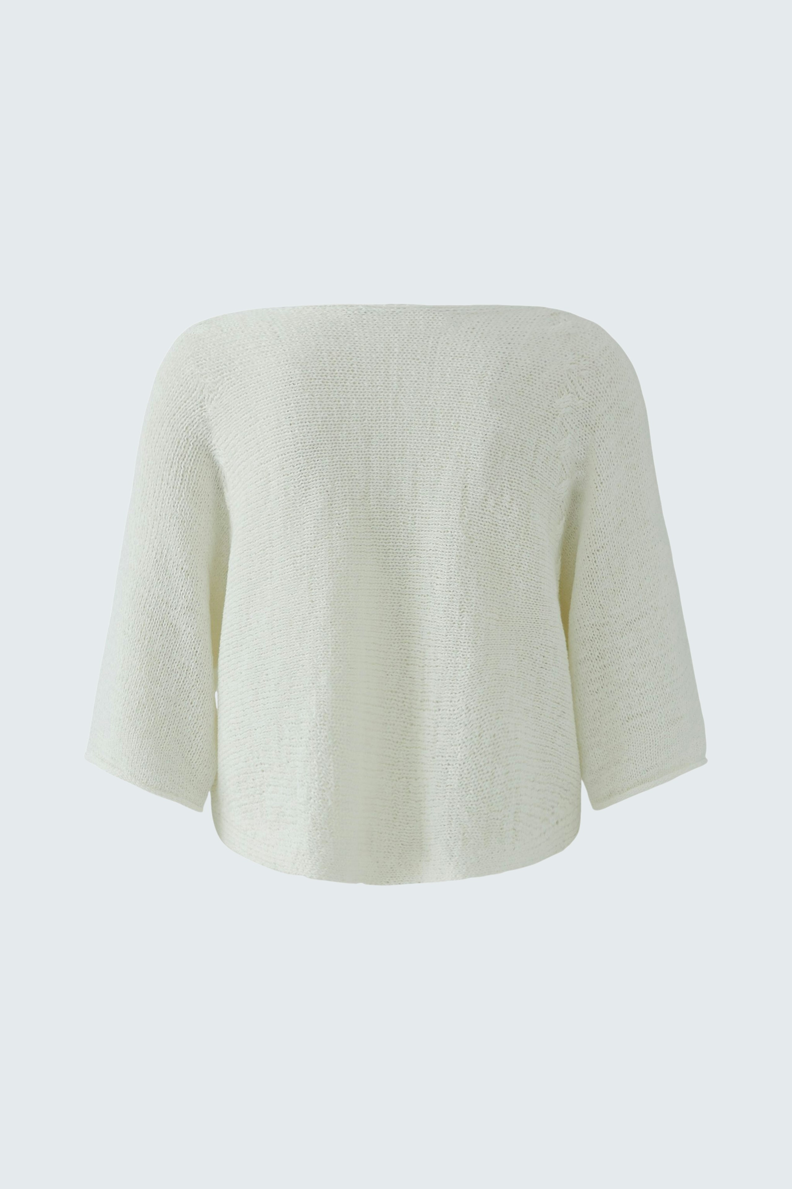 Bequemer Damen-Pullover in hellem Beige mit weitem Schnitt und lässigem Design.