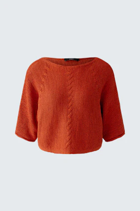 Pullover - burnt tangarine