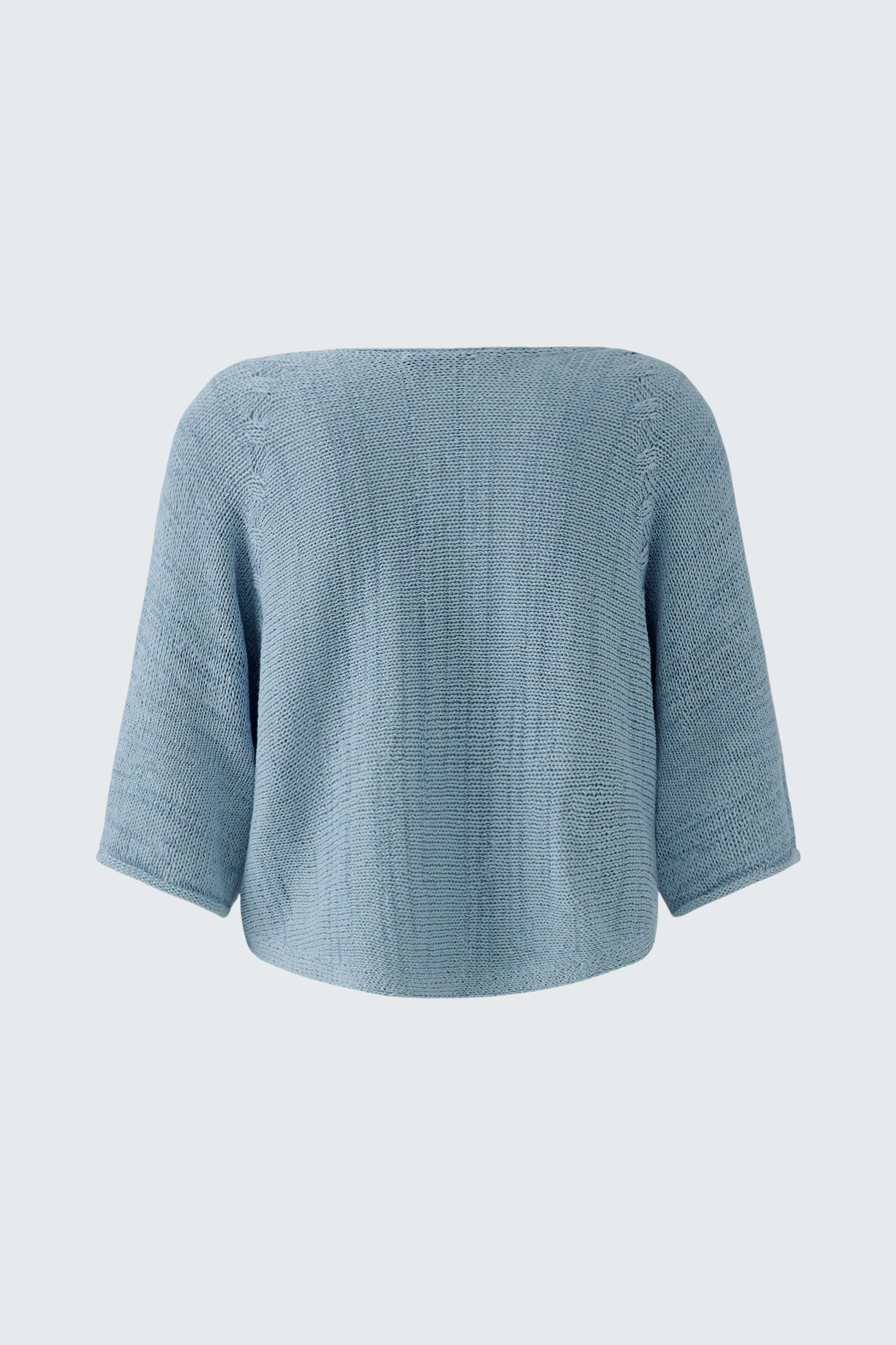 Lässiger Damen-Pullover in Blau: Weit geschnitten, ohne Model, ideal für einen entspannten Look.