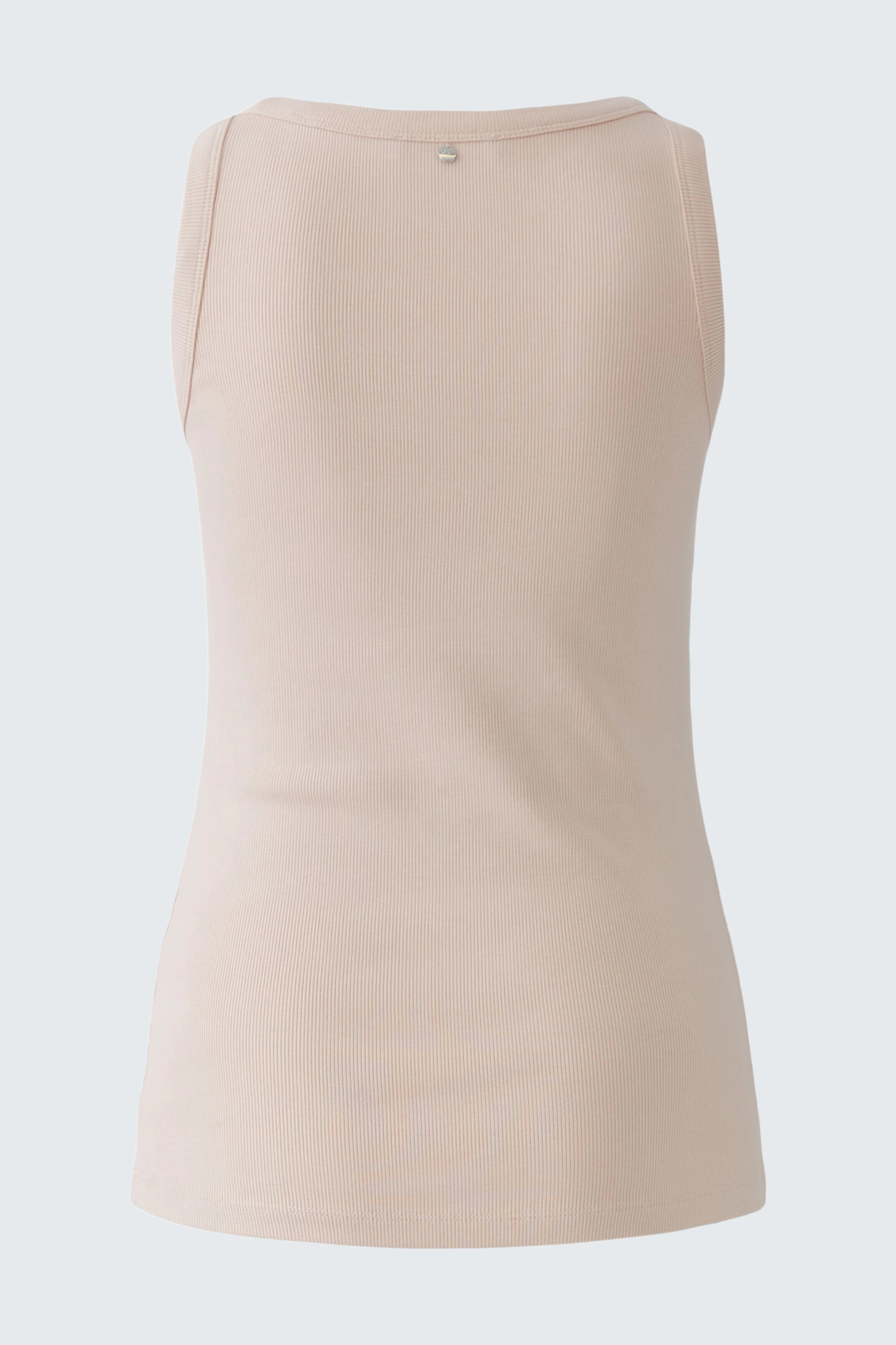 Beige tank top: Simple and versatile, perfect for layering or wearing alone.