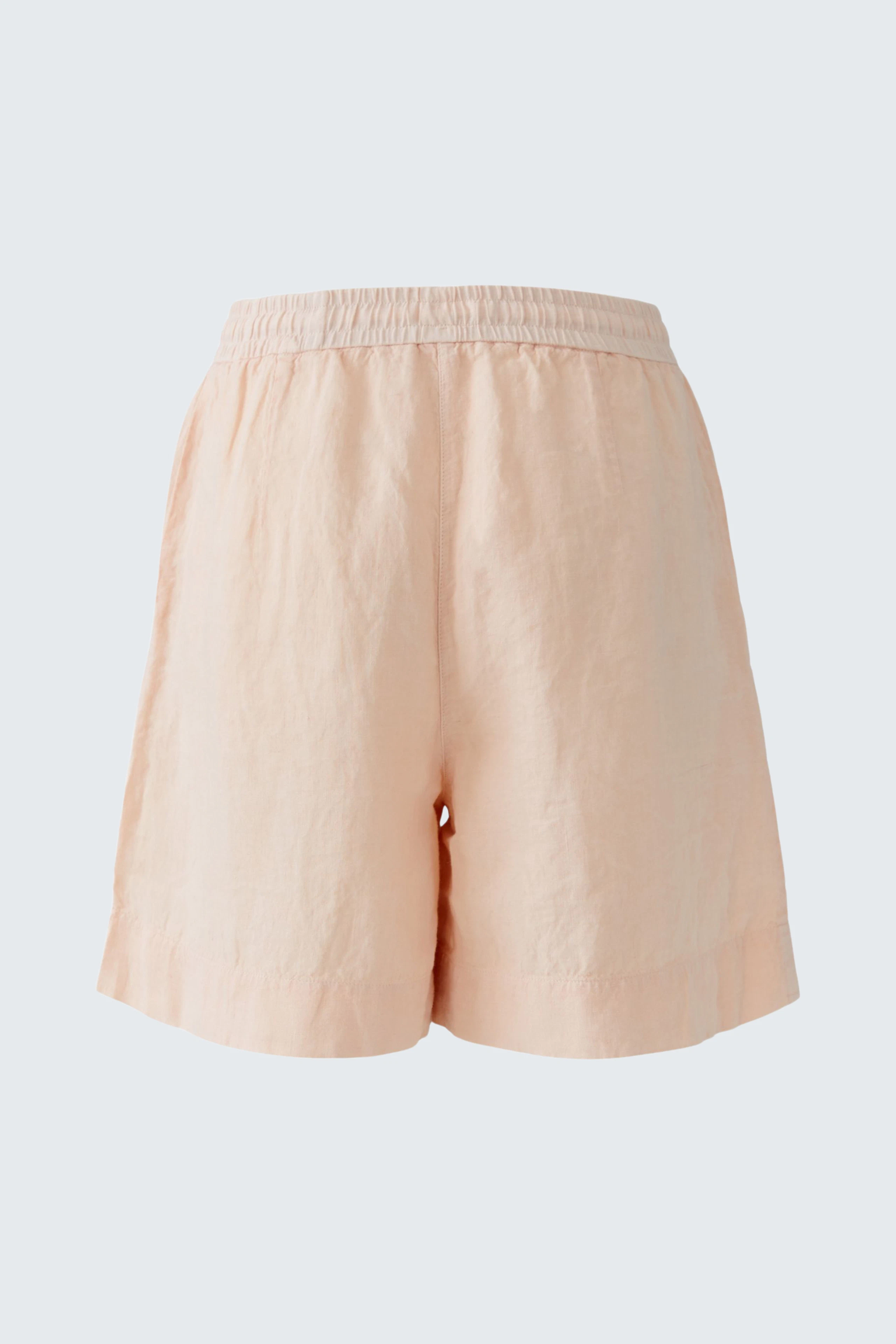 Lässige Damen-Shorts in sanftem Rosa, ideal für warme Tage. Bequemer Schnitt und elastischer Bund.