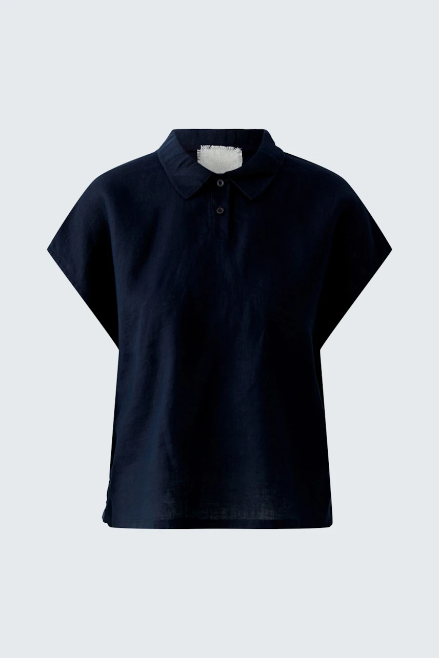Bild 5 von Linen Patch Blouse - darkblue in darkblue | Oui