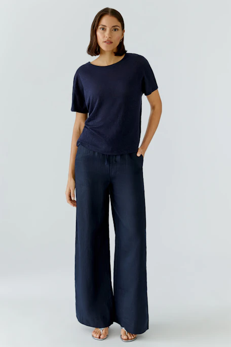 Linen T-shirt - lemon zest