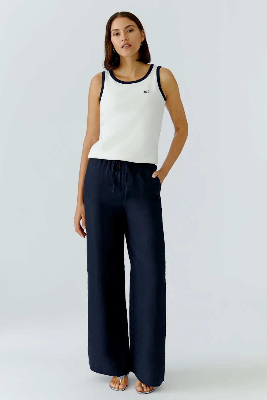 Tank top - offwhite blue