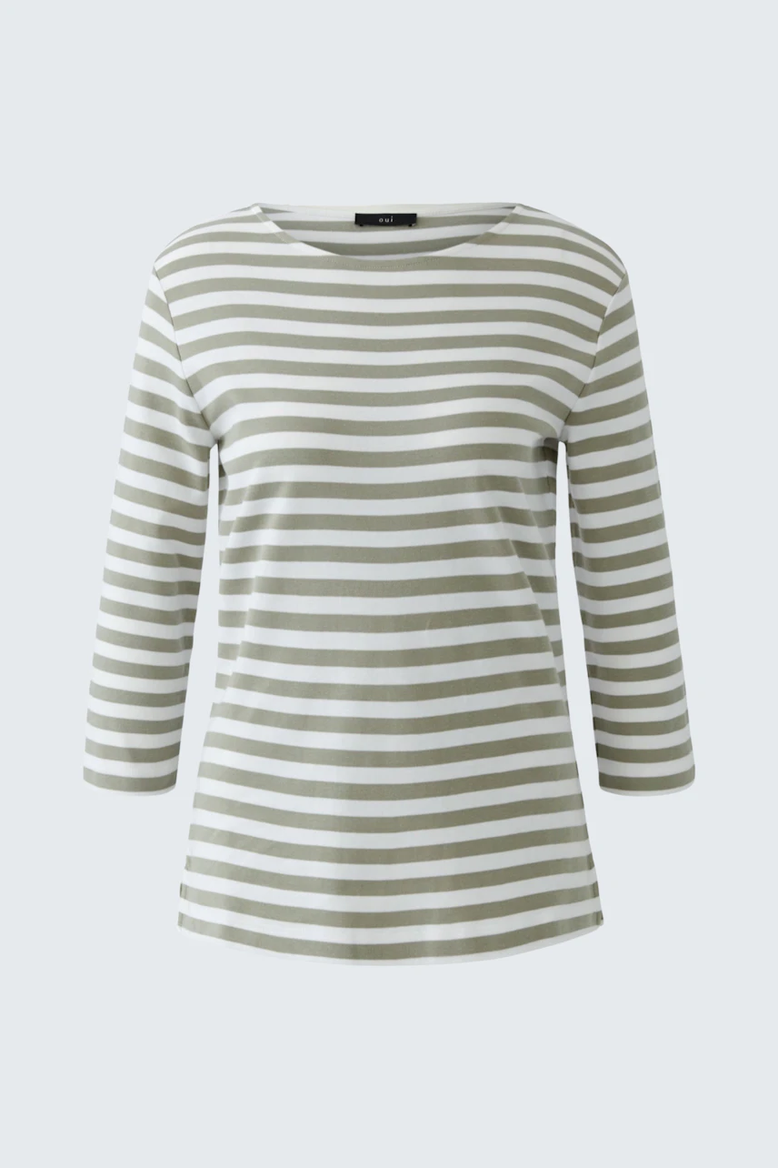 Bild 5 von SOLEILA T-Shirt - light green white in light green white | Oui