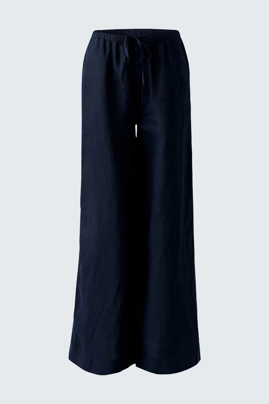Bild 6 von Linen trousers - darkblue in darkblue | Oui