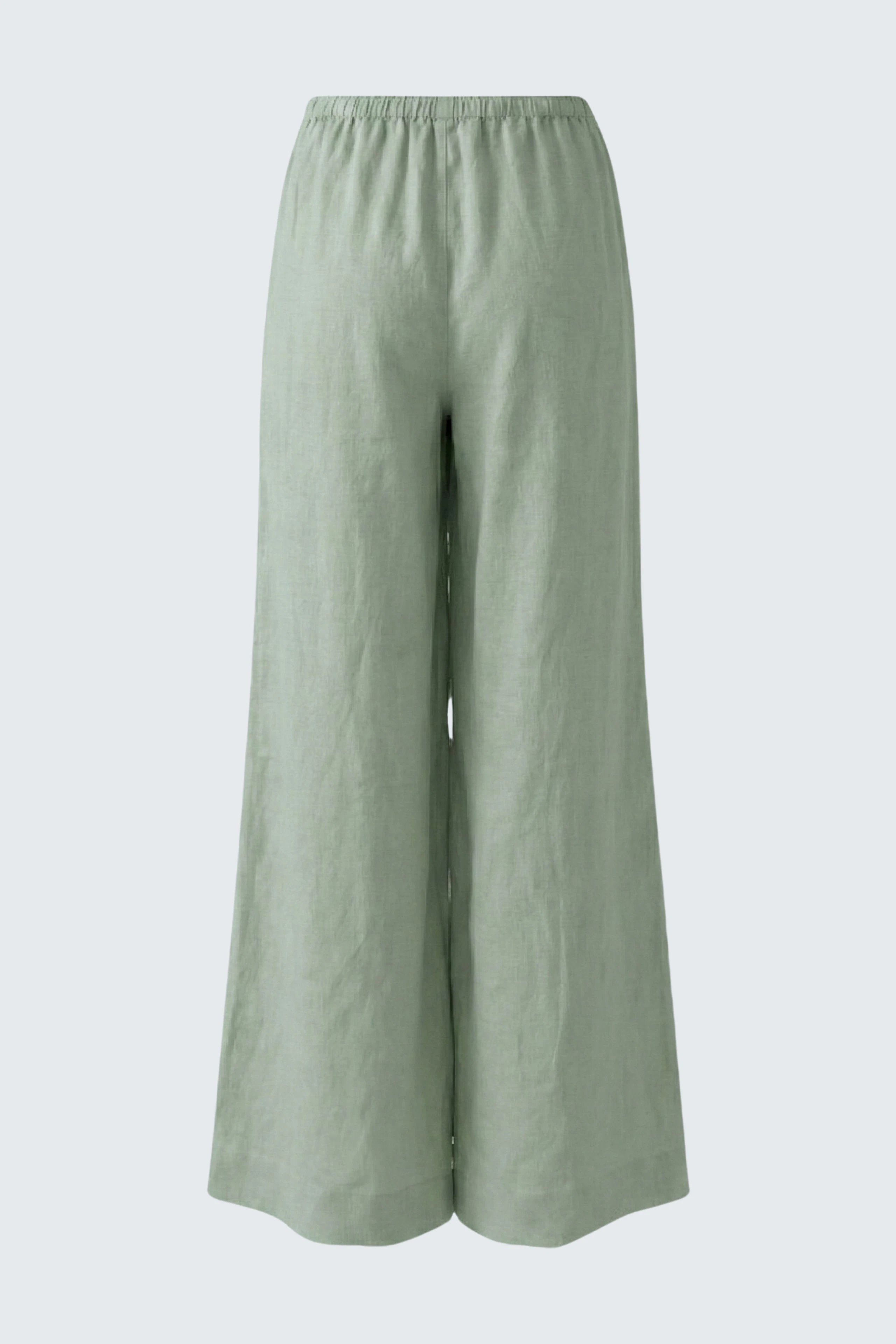 Bild 5 von Linen trousers - seagrass in seagrass | Oui