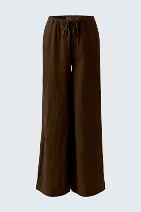 Linen trousers - demitasse