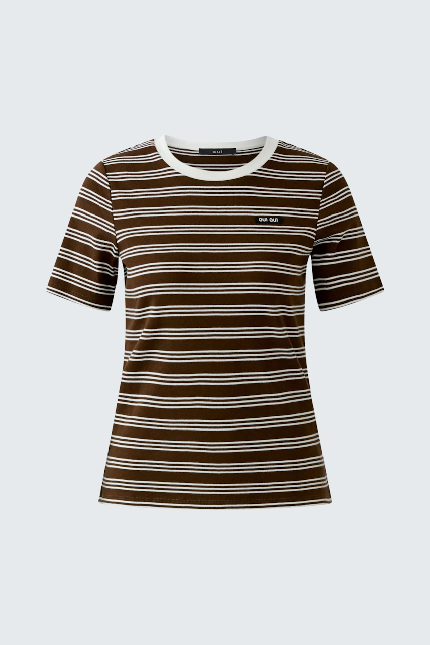 Bild 4 von T-Shirt - dark brown offwhite in dark brown offwhite | Oui