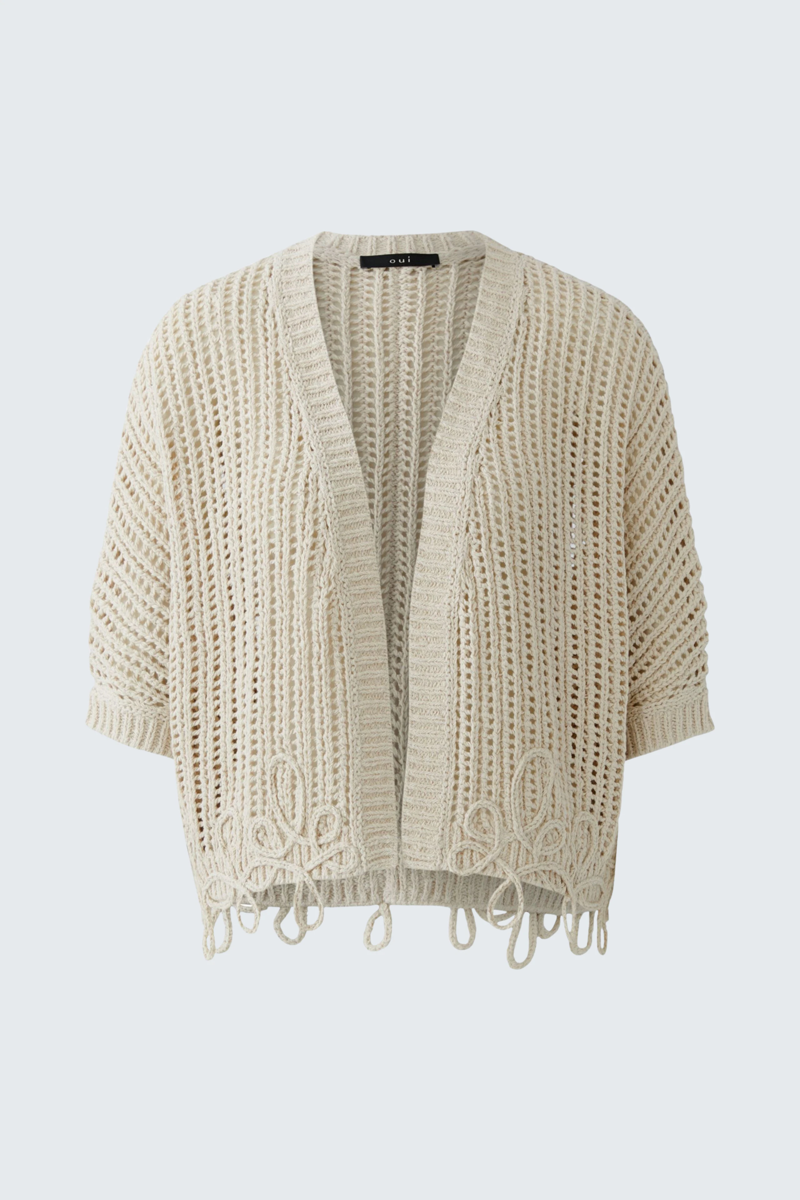 Strickjacke - biscuit