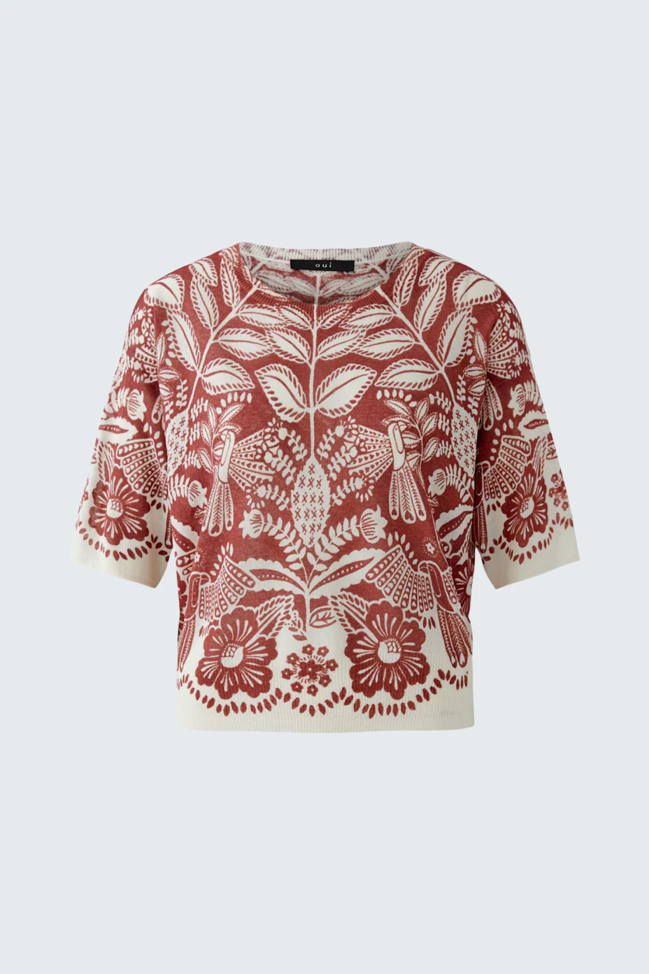 Pullover - red white