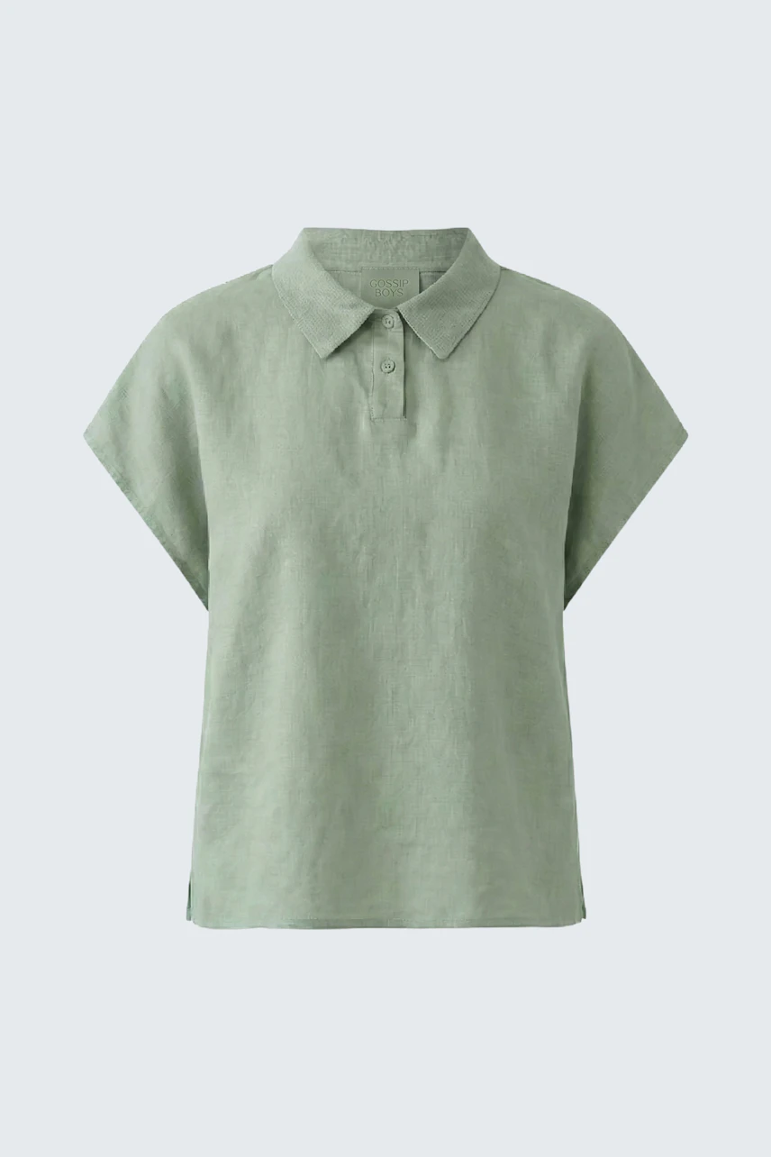 Bild 5 von Linen Patch Blouse - seagrass in seagrass | Oui