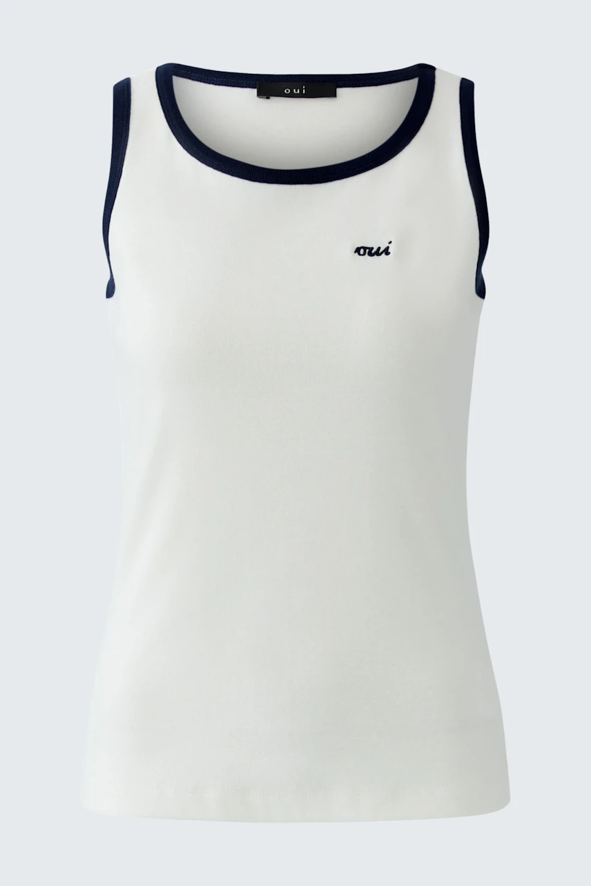 Bild 7 von Tank top - offwhite blue in offwhite blue | Oui