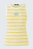 Tank Top - white yellow
