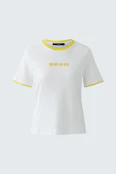 T-Shirt - yellow white