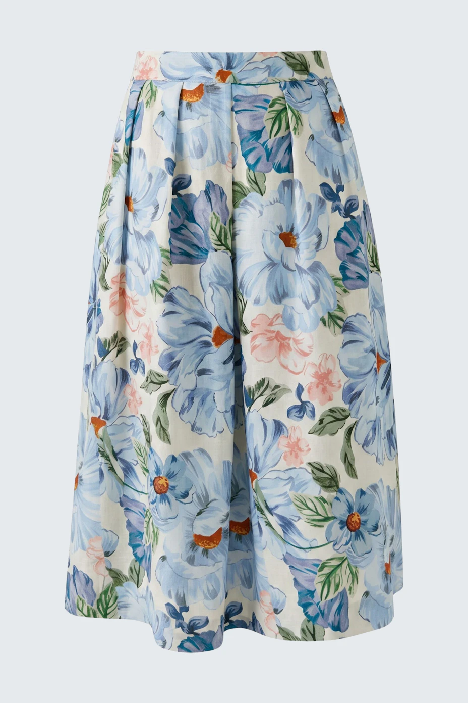 Midi skirt - blue white